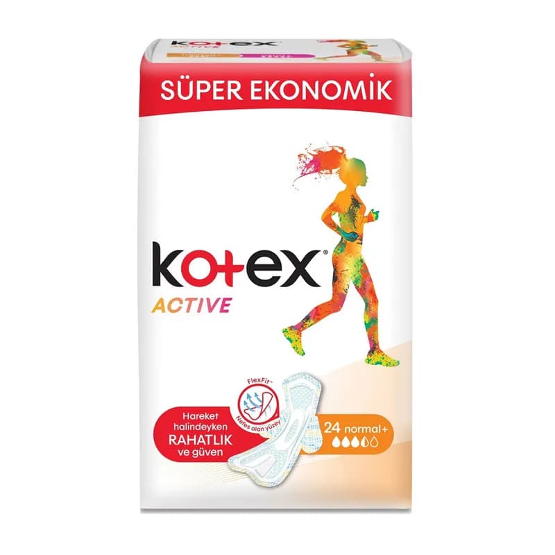 نوار بهداشتی کوتکس مدل Active سایز نرمال بسته 24 عددی