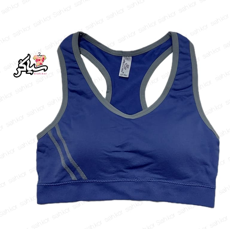 نیم تنه اسپرت دو خطه قهرمانی رنگ آبی