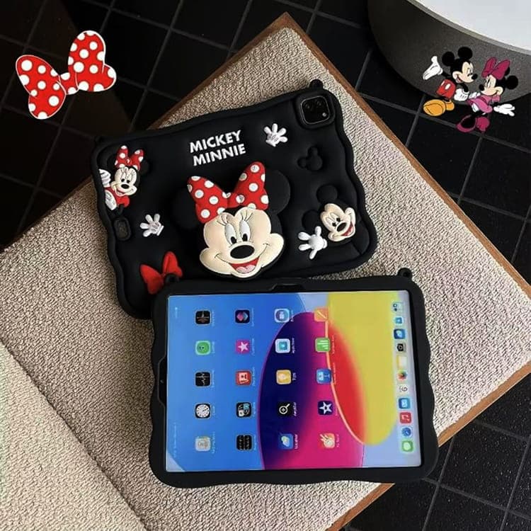 قاب و کاور تبلت سامسونگ (Galaxy Tab A11 (X133/ X135 طرح میکی موس با استند و بند 360 درجه 8.7 اینچ — تصویر ۵