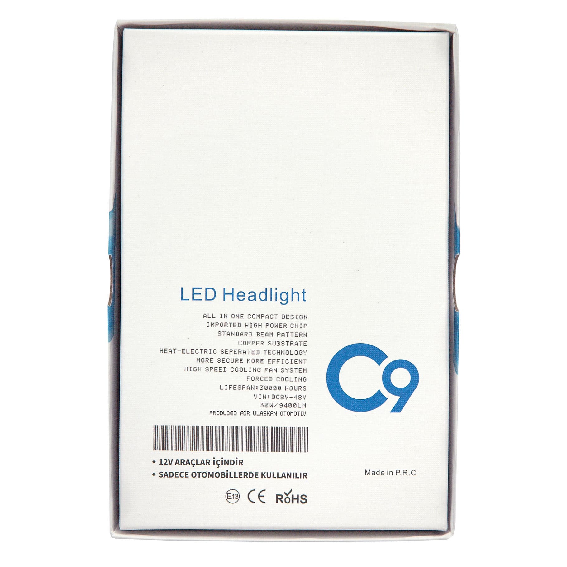 هدلایت دوطرفه پایه H7 مدل C9 — تصویر ۸
