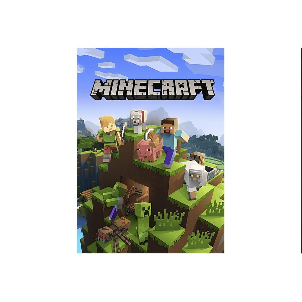 تابلو متال پوستر a4 – طرح Mincraft