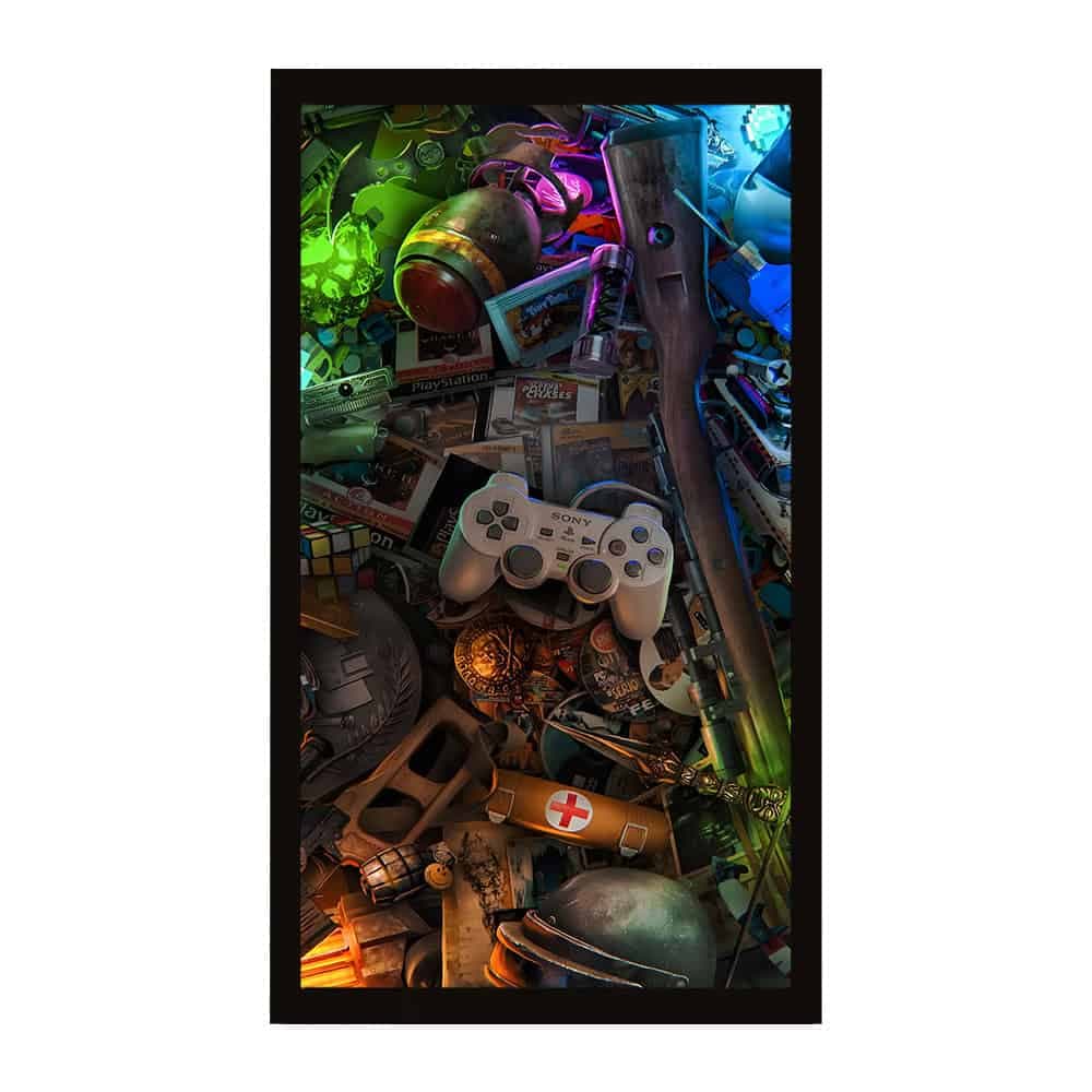 تابلو گیمینگ مخمل 35×65 طرح- Gaming