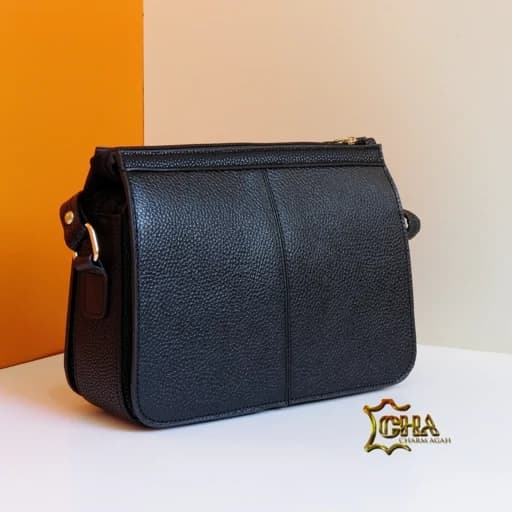 کیف دوشی چرم طبیعی گاوی کد 5000/3 زنانه و دخترانه