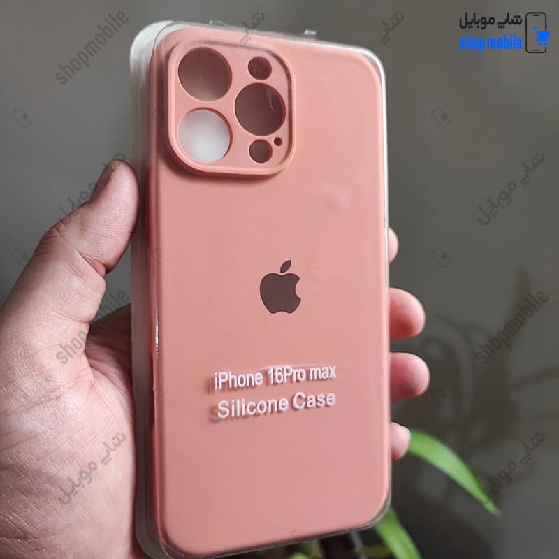 قاب گوشی آیفون 16 پرو مکس (کاور سیلیکونی پاک کنی اورجینال کد 22121)