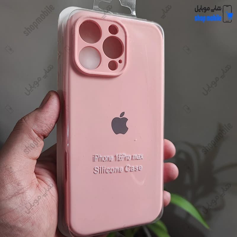 قاب گوشی آیفون 16 پرو مکس (کاور سیلیکونی پاک کنی اورجینال کد 22114)