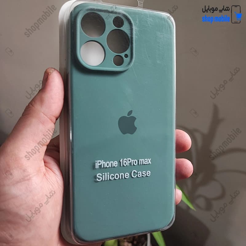 قاب گوشی آیفون 16 پرو مکس (کاور سیلیکونی پاک کنی اورجینال کد 22095)