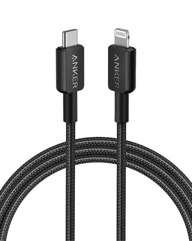 کابل USB C به لایتنینگ انکر Anker 322 USB C to Lightning Cable A81B6