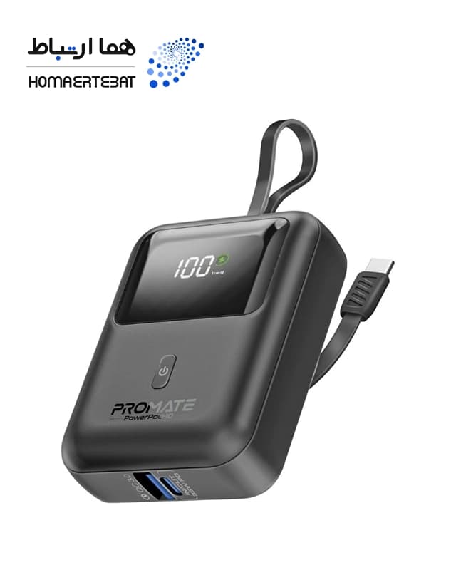 پاوربانک 10000 میلی آمپر پرومیت Promate PowerPod-10 Powerbank 3-in-1 10000mAh