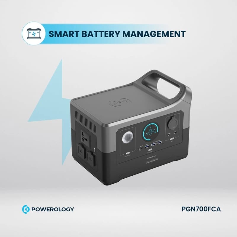پاور استیشن 700 واتی پاورولوژی Powerology Portable Power Generator 700W PGN700FCA — تصویر ۶