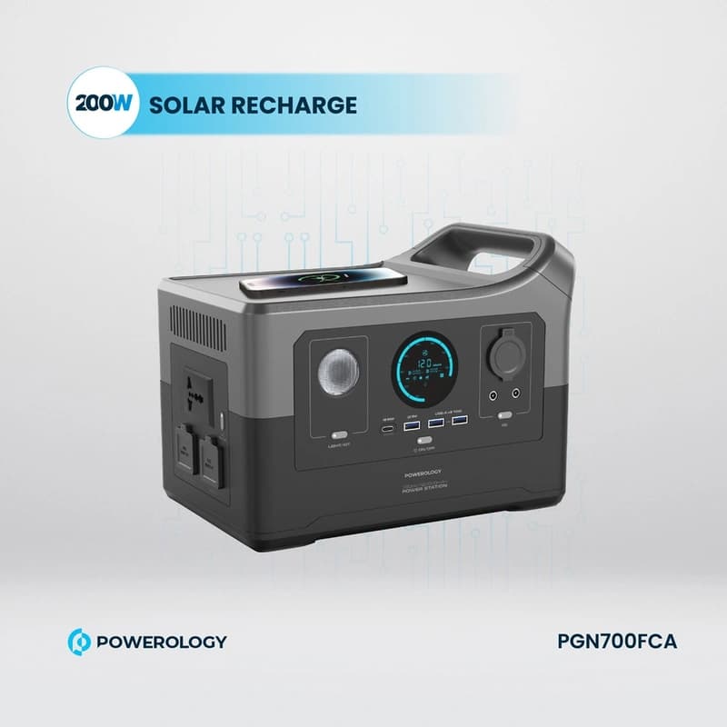 پاور استیشن 700 واتی پاورولوژی Powerology Portable Power Generator 700W PGN700FCA — تصویر ۲