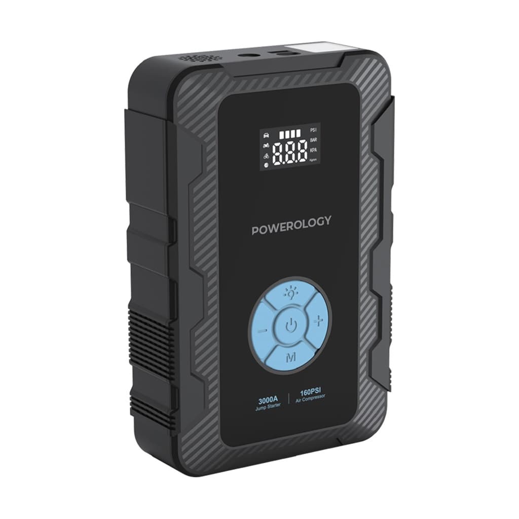 جامپ استارتر و پمپ باد 20000 میلی آمپر پاورولوژی Powerology Jump Starter with Air Pump PPBCHA43 — تصویر ۴