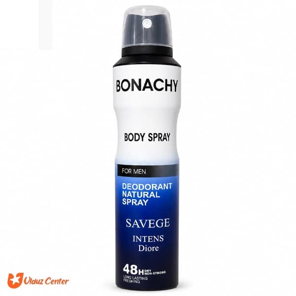 اسپری بدن مردانه Bonachy مدل Savege Intense Diore حجم 250 میل