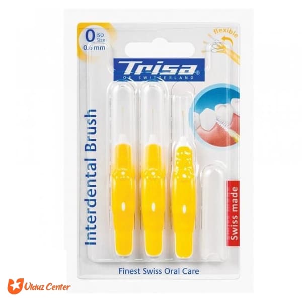 براش بین دندانی Trisa پروفیشنال 0.6 میلیمتری زرد ایزو صفر