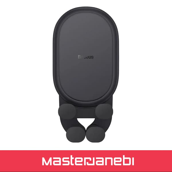 هولدر و شارژر وایرلس دریچه کولری با لرزش گیر بیسوس Baseus BS-CM014 — تصویر ۲