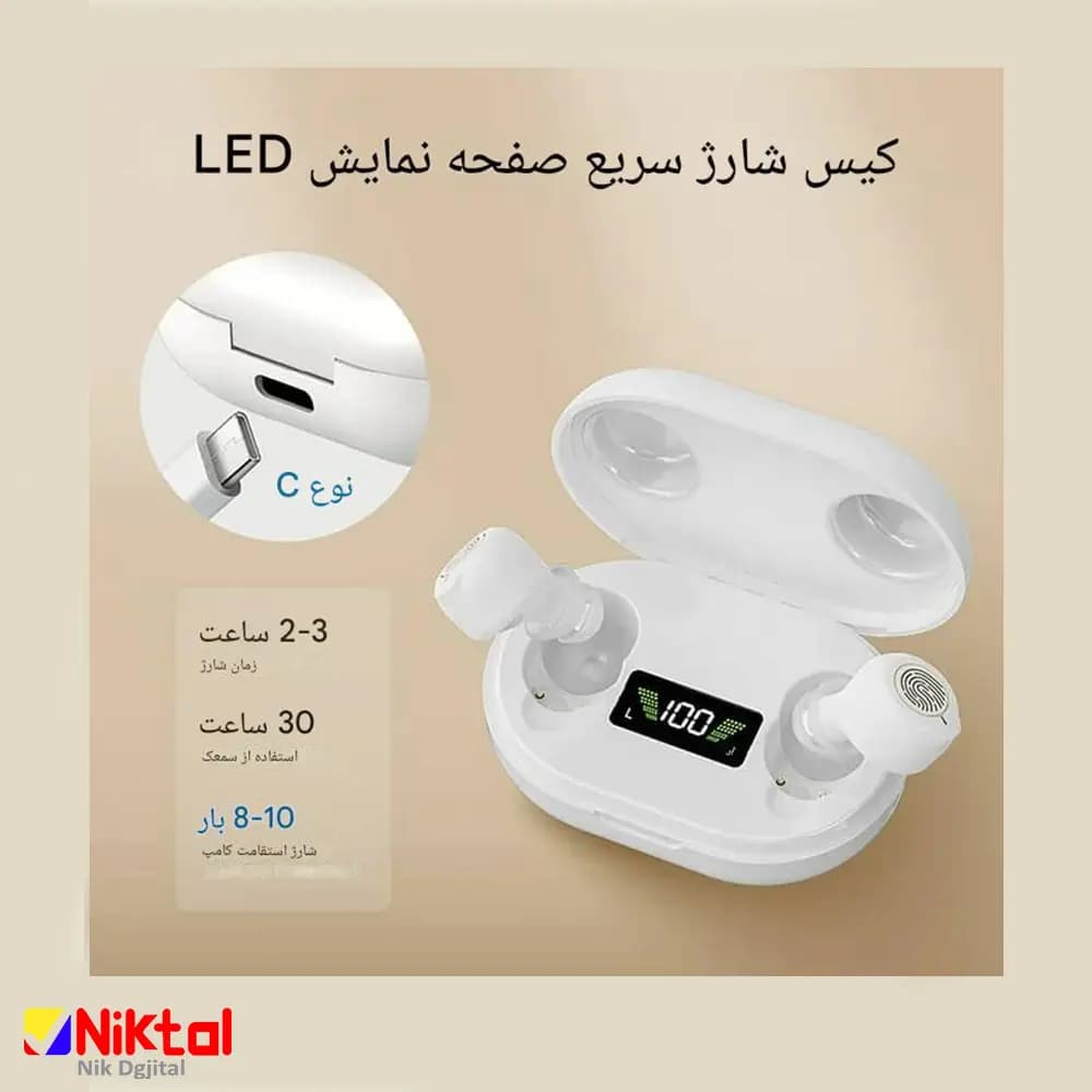 سمعک طرح ایرپاد مدل GM-TL902 | قابلیت کنترل لمسی و فناوری حذف نویز محیطی — تصویر ۲