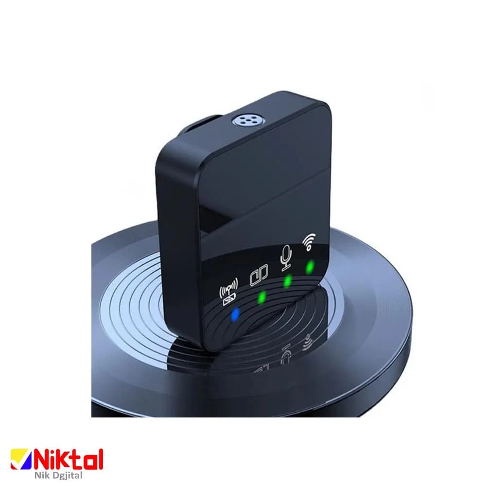 میکروفون یقه‌ای بی‌سیم مدل R10 – با اتصال تایپ سی و حذف نویز هوشمند | تک و دو میکروفونه
