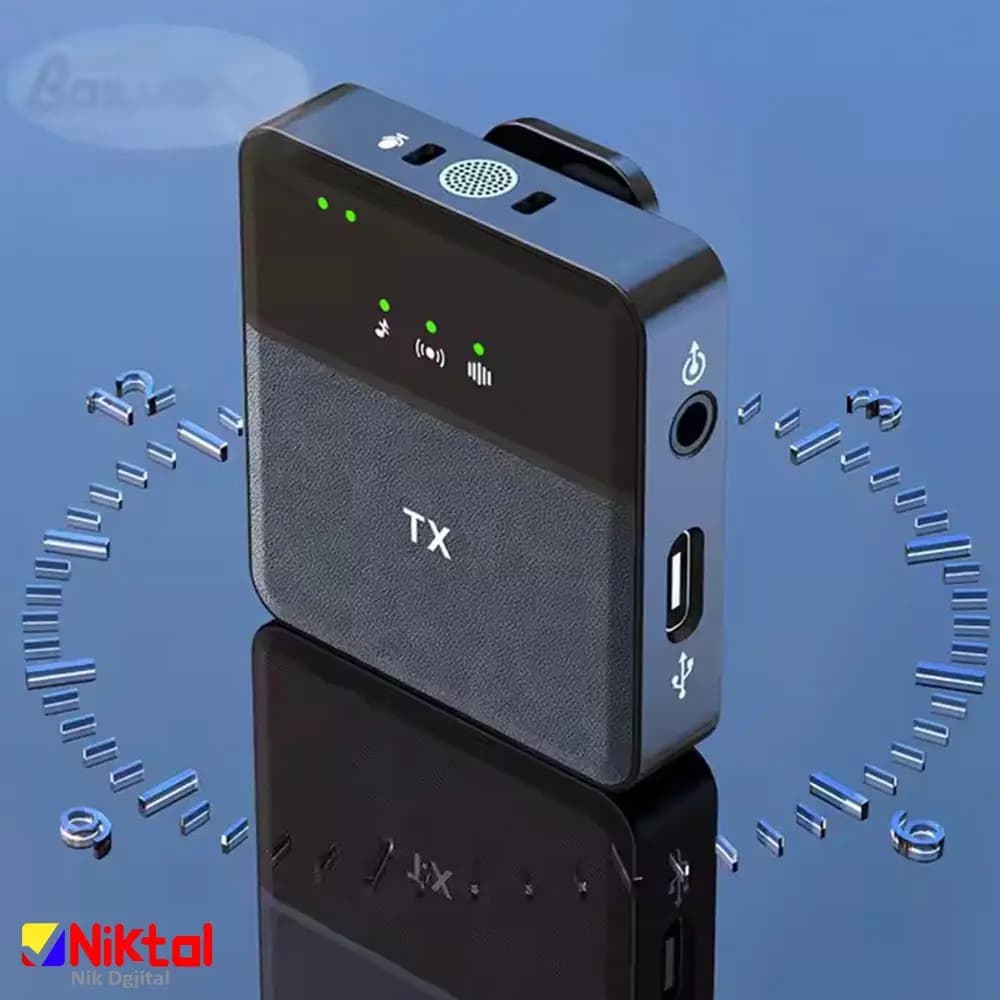 میکروفون یقه‌ای بی‌سیم SX31 – اتصال ۳ در ۱، ضبط حرفه‌ای و بدون نویز و برد عملکرد تا 20 متر — تصویر ۲