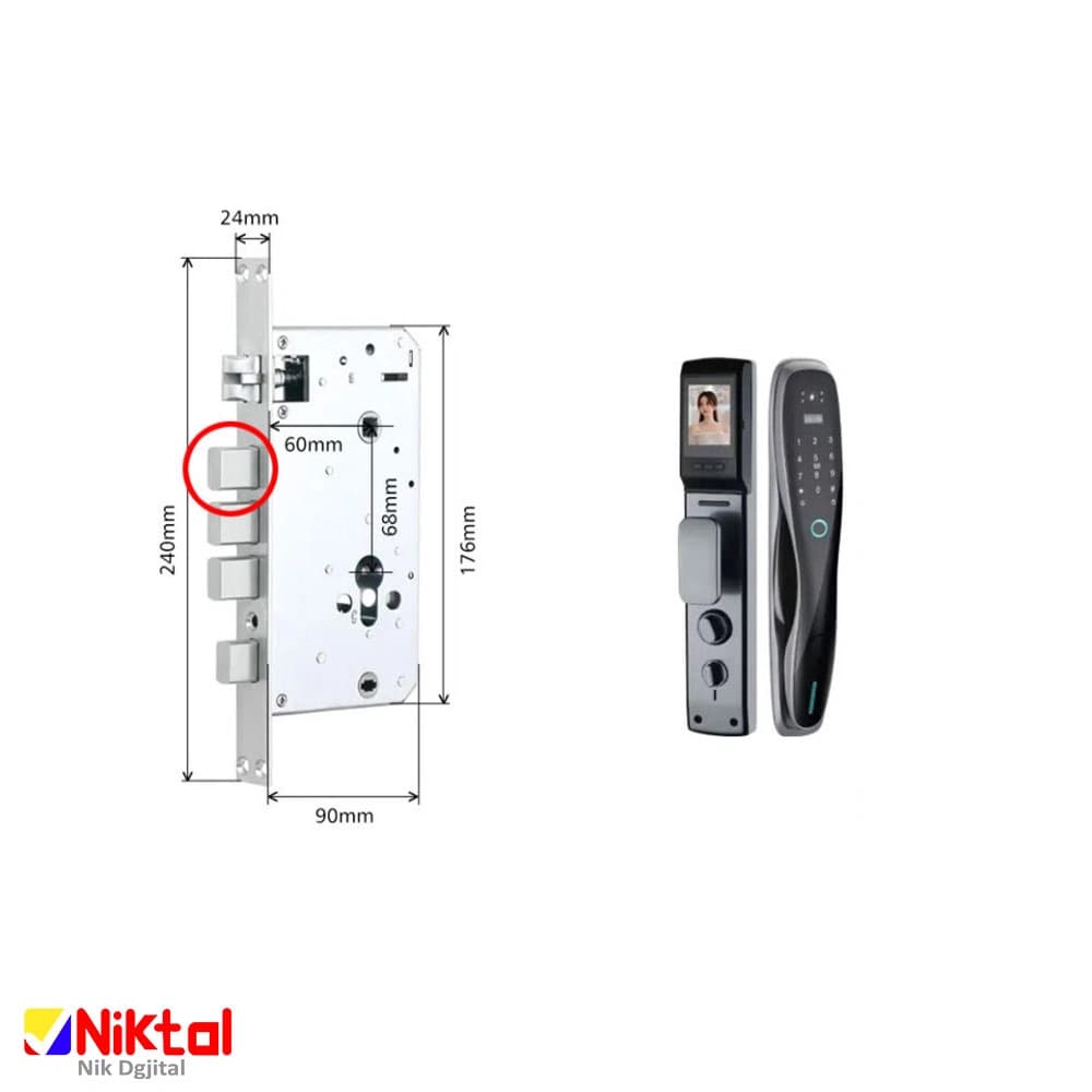 دستگیره و قفل هوشمند دیجیتال MOKO EC200 هشدار فعالیت غیرعادی — تصویر ۸