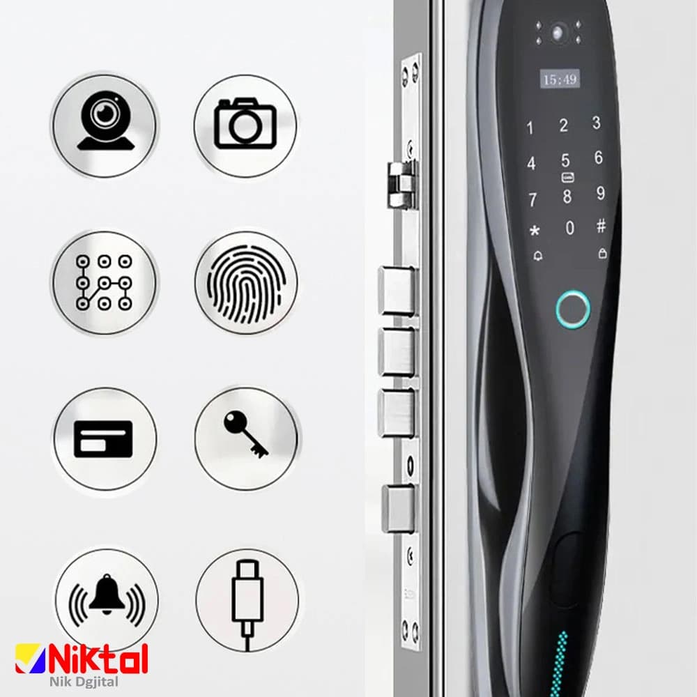 دستگیره و قفل هوشمند دیجیتال MOKO EC200 هشدار فعالیت غیرعادی — تصویر ۳
