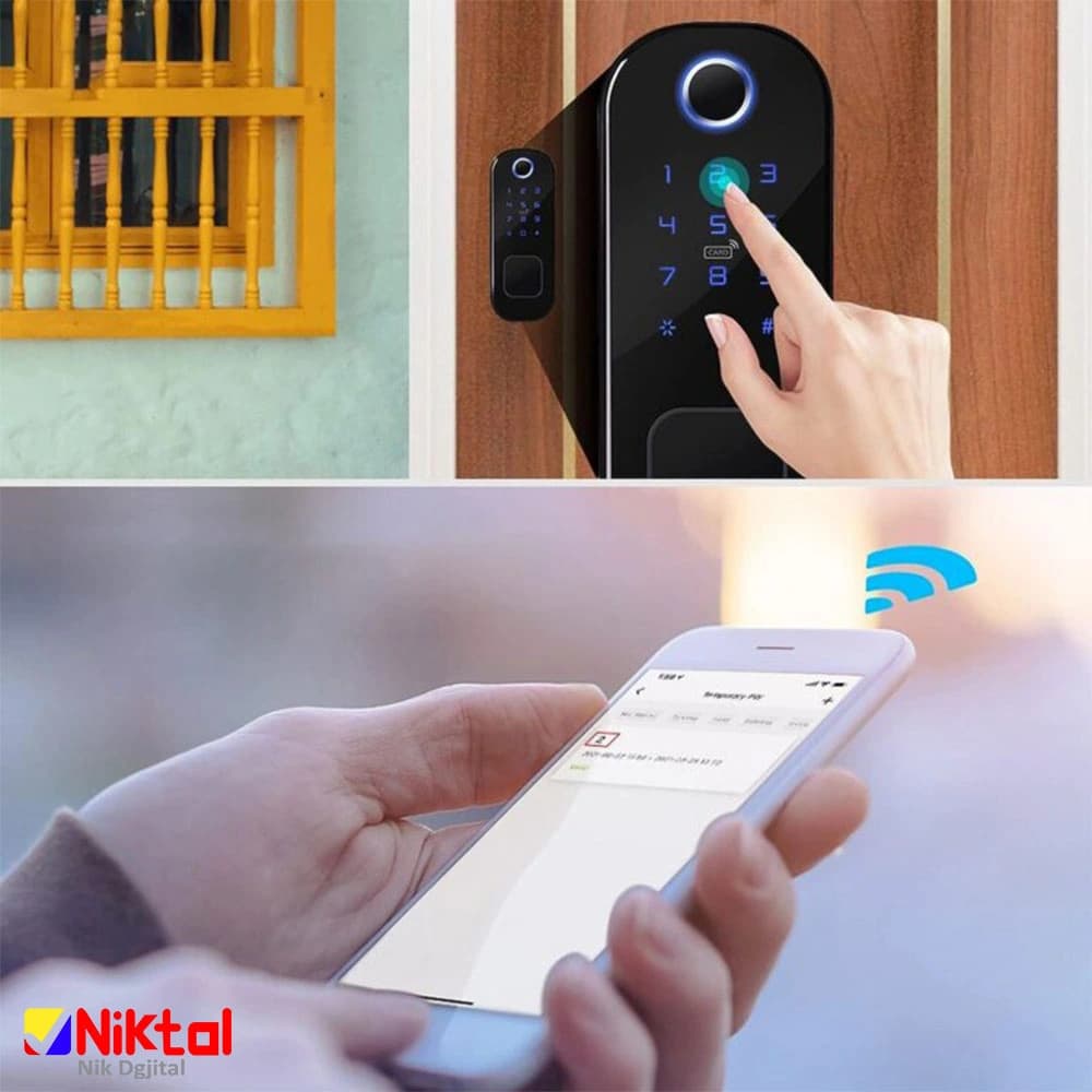 دستگیره و قفل هوشمند دیجیتال MOKO R50 | سیستم هوشمند اثر انگشت — تصویر ۶
