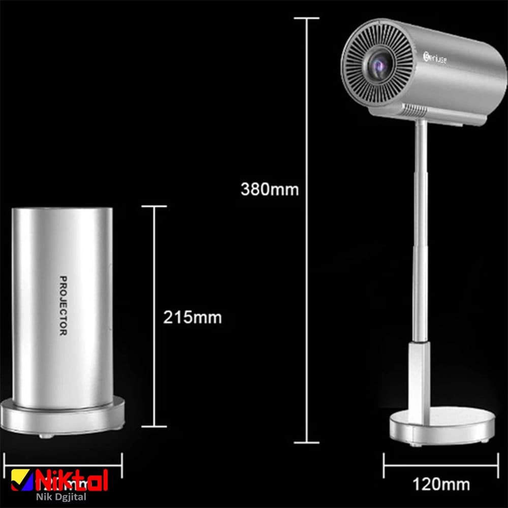 مینی پروژکتور هوشمند TS-3: فول اچ دی 4k، رزولوشن 1080، قابل حمل — تصویر ۳