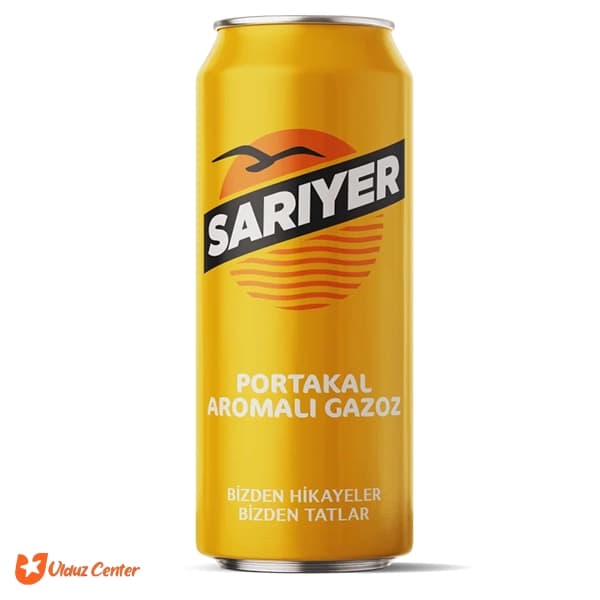نوشابه فلزی Sariyer با طعم پرتقال 330 میل