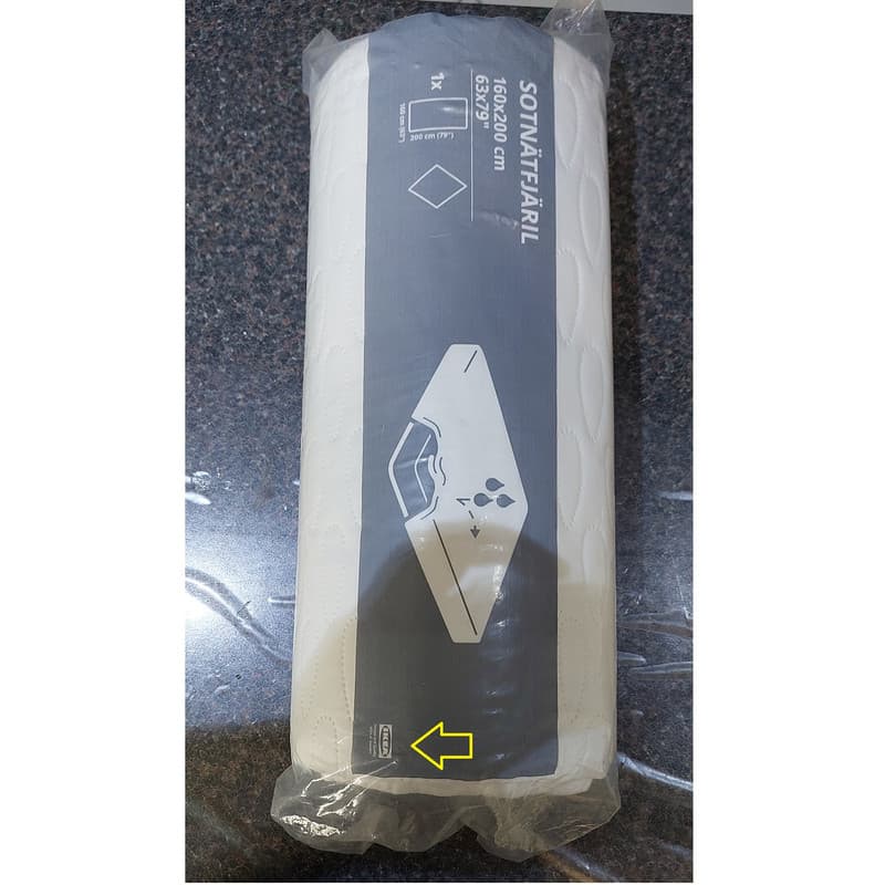 محافظ تشک ایکیا مدل SOTNÄTFJÄRIL دو نفره سایز 160×200 سانتی متر — تصویر ۵