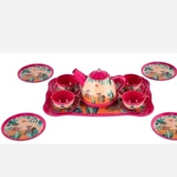 اسباب بازی دخترانه ست چای خوری فلزی 14 تکه مدل aozi toysجدید — تصویر ۳