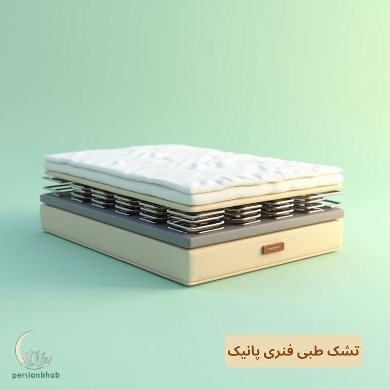 تشک طبی فنری رویال مدل پانیک تک نفره سایز 200×90 سانتی متر — تصویر ۳