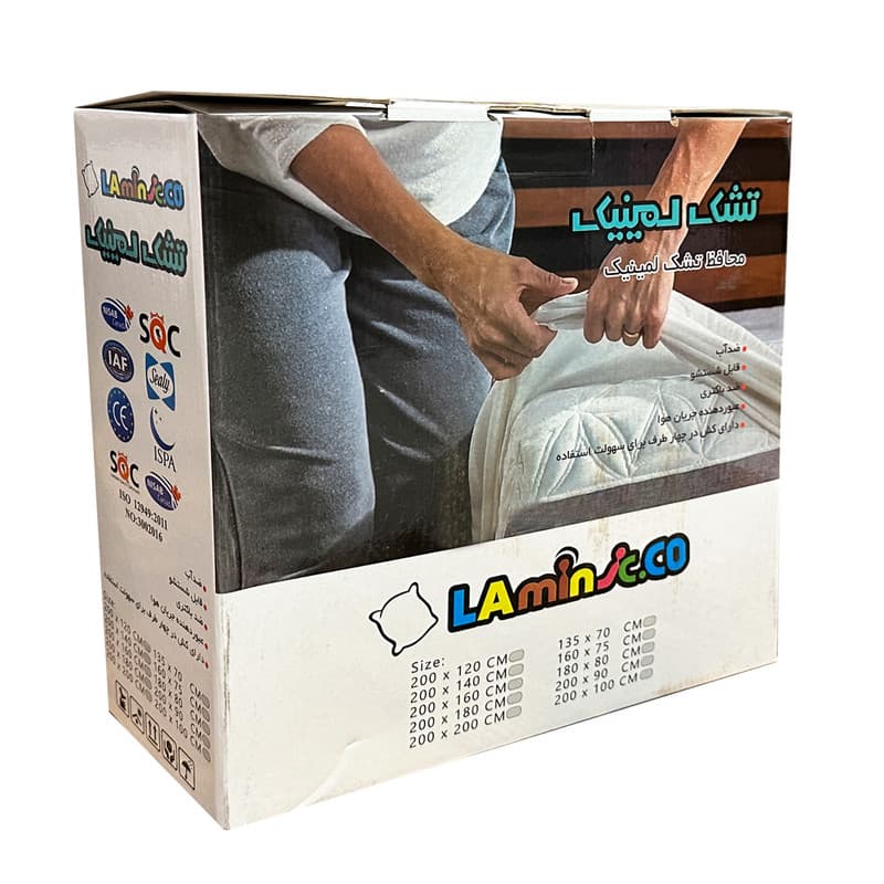 محافظ تشک لمینیک مدل ضدآب یکنفره سایز 200×90 سانتی متر — تصویر ۴