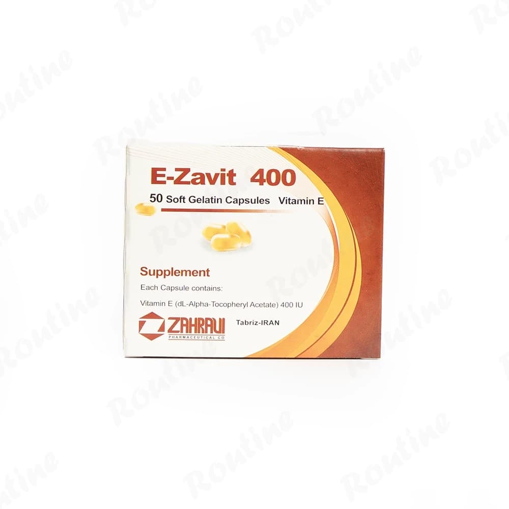 پرل ویتامین E زهراوی 400 واحدی 50 عدد