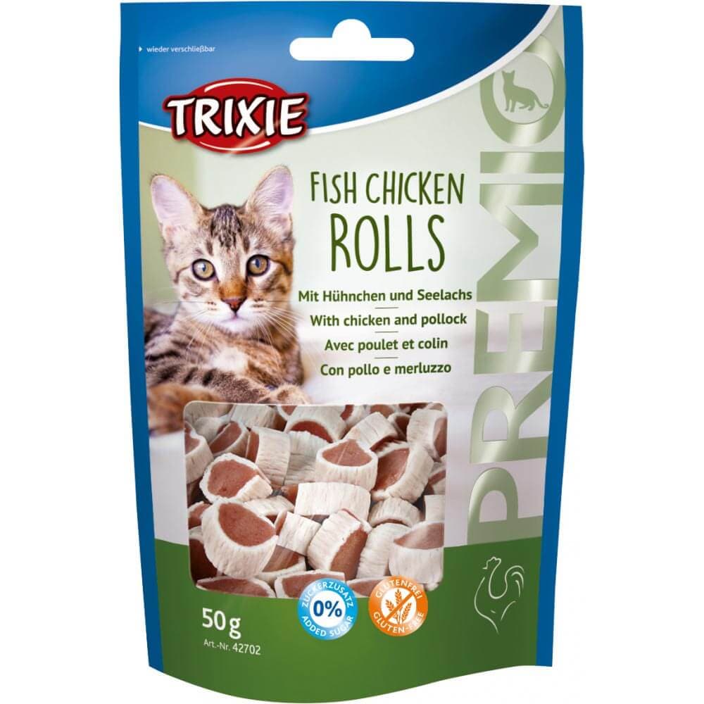 تشویقی گربه تریکسی Trixie مدل رولی با طعم مرغ و ماهی وزن 50 گرم — تصویر ۳