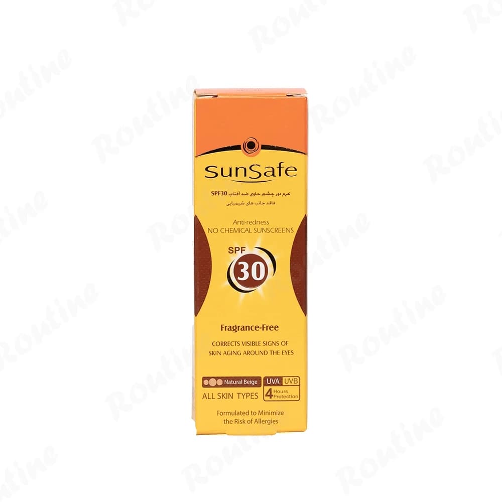 کرم ضد آفتاب رنگی سان سیف SPF30 مناسب دور چشم حجم 20 میلی لیتر — تصویر ۳
