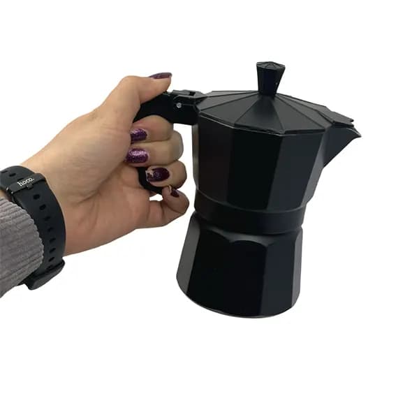 قهوه جوش 3 کاپ مشکی — تصویر ۳