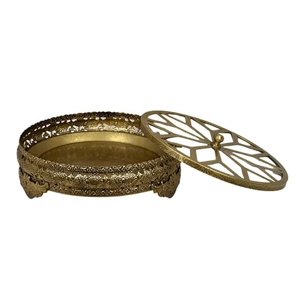 شکلات خوری گرد 3 پایه 5041 آنتیک — تصویر ۴