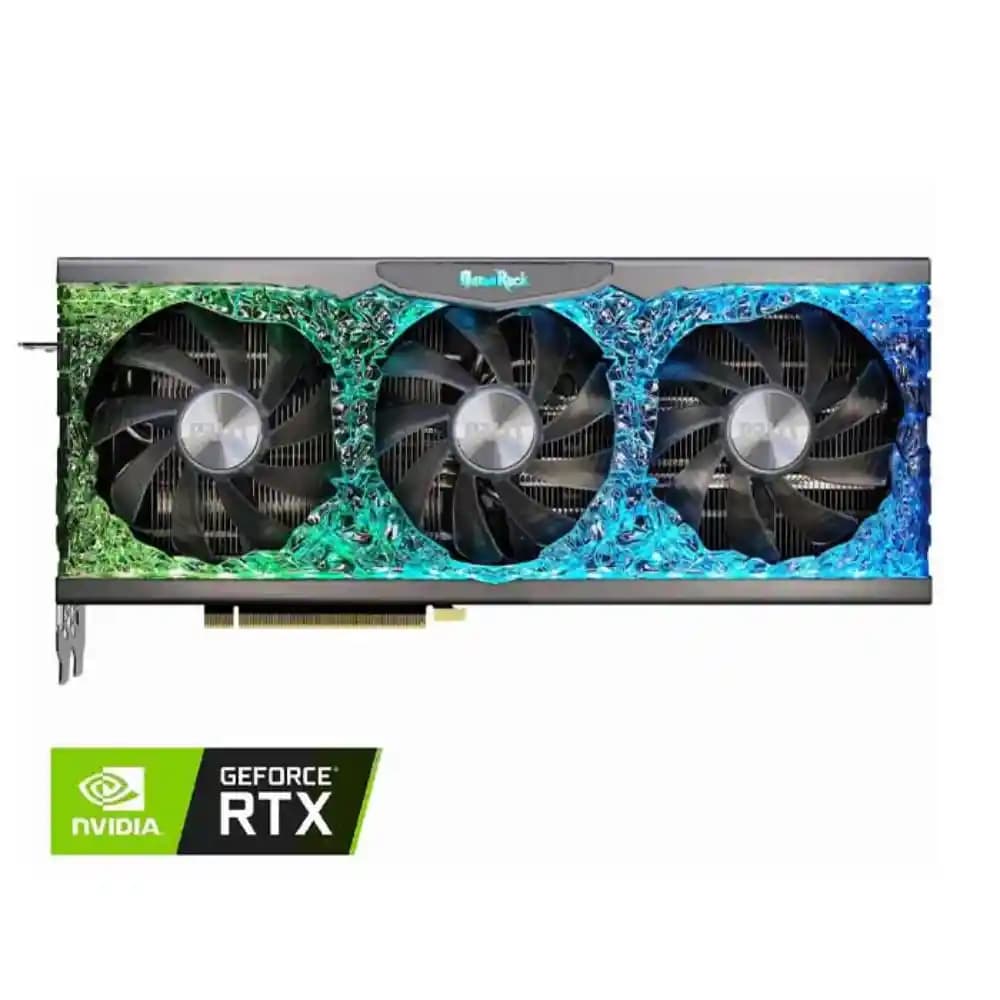 کارت گرافیک پالیت مدل RTX 3090 gamerock 24G GDDR6X کارکرده — تصویر ۳