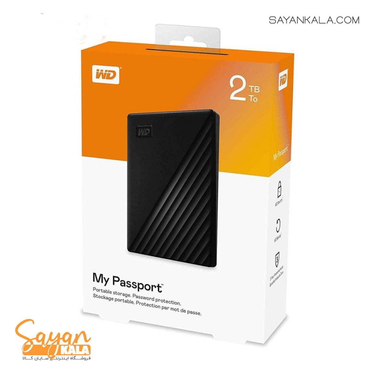 هارداکسترنال وسترن دیجیتال مدل WESTERN DIGITAL 2TB MY PASSPORT