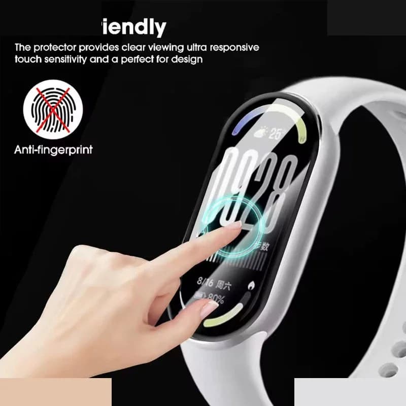 محافظ صفحه مچ بند شیائومی Mi Band 11 هیدروژل — تصویر ۴