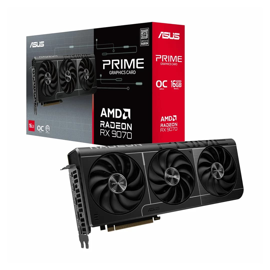 کارت گرافیک ایسوس Asus Prime Radeon RX 9070 OC 16GB