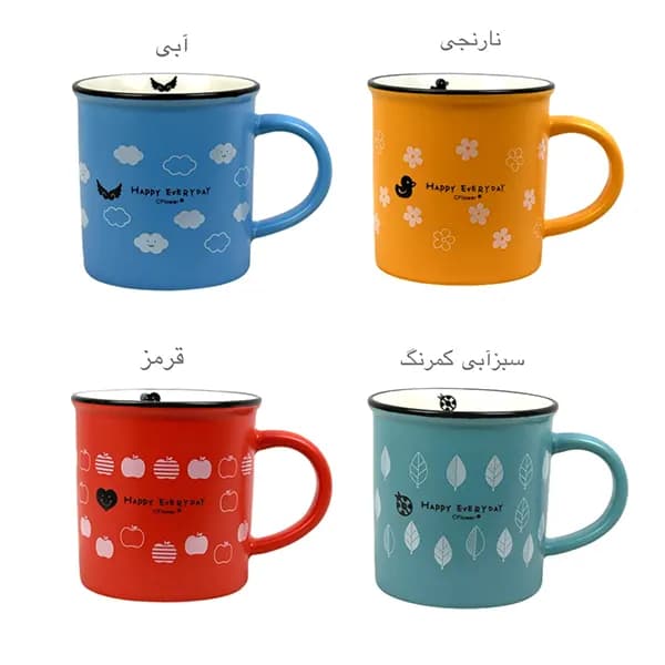 ماگ رنگی طرح دار — تصویر ۲