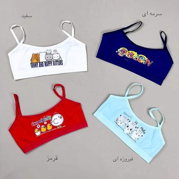 نیم تنه دخترانه بندی چاپی — تصویر ۴