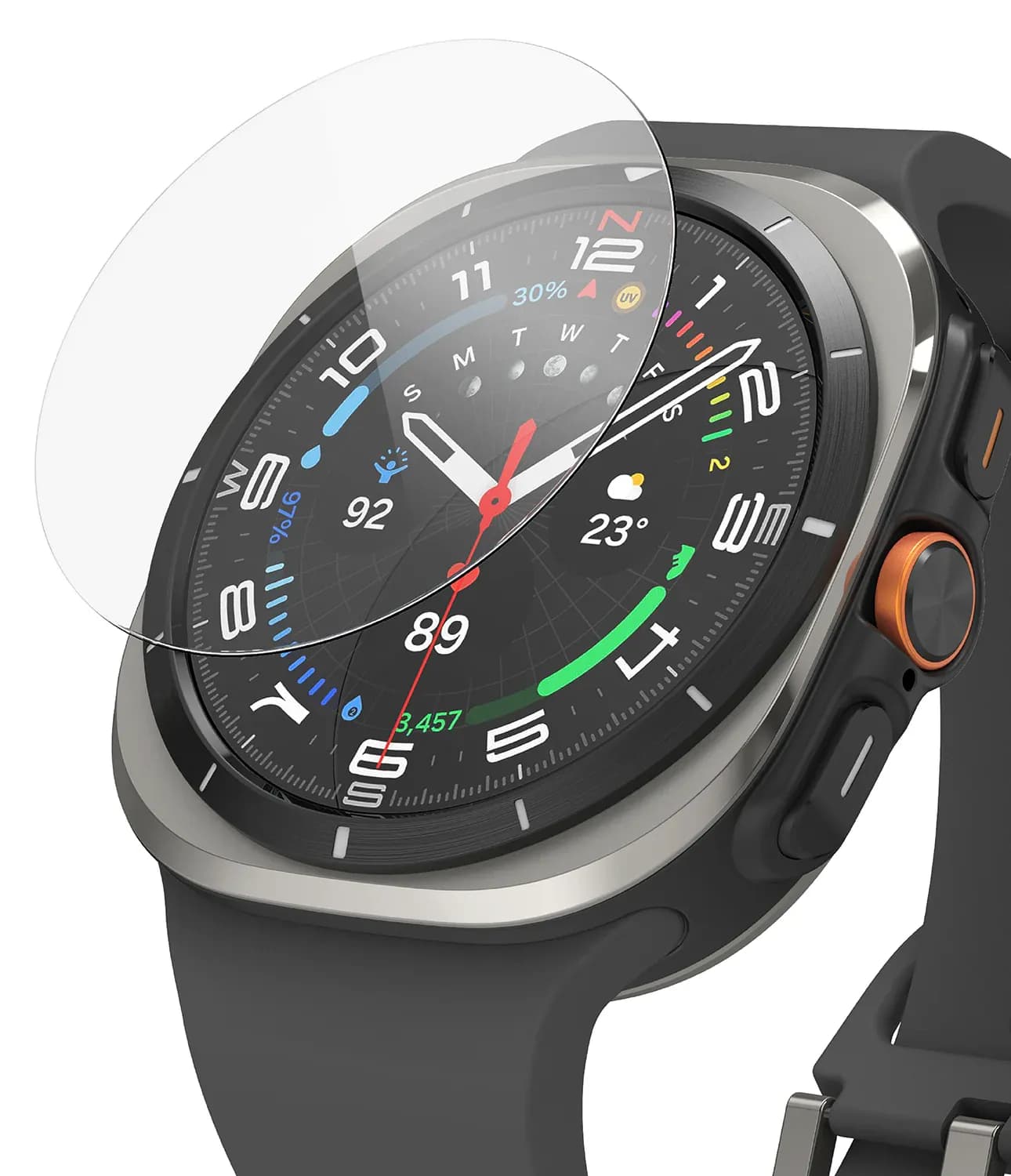 محافظ صفحه ساعت سامسونگ Galaxy Watch Ultra هیدروژل — تصویر ۳