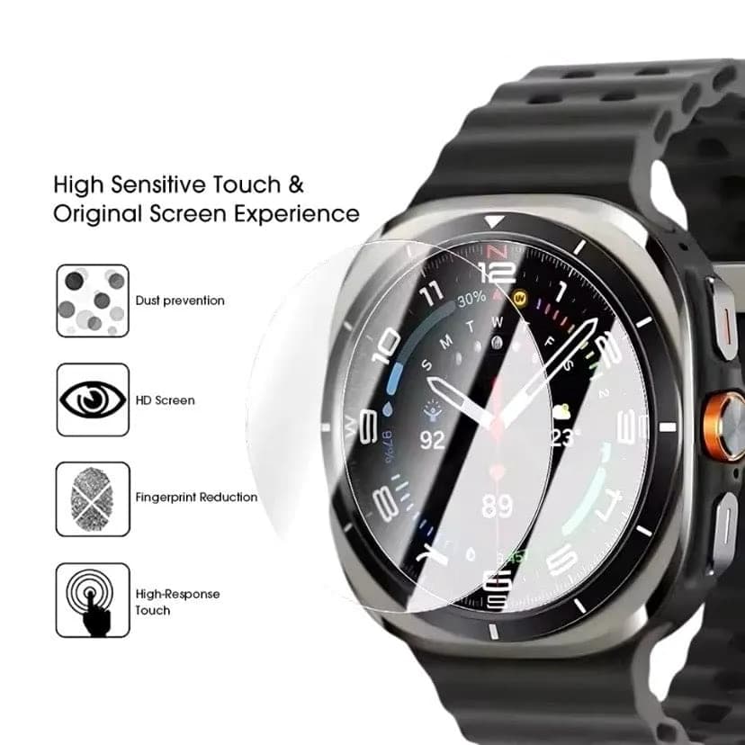 محافظ صفحه ساعت سامسونگ Galaxy Watch Ultra هیدروژل — تصویر ۴