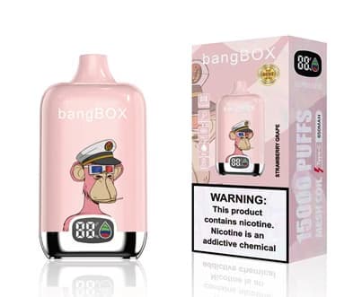 پاد یکبار مصرف 15000 پاف BangBox انگور توت فرنگی
