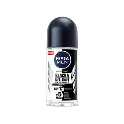 رول ضد تعریق مردانه نیوا NIVEA مدل بلک اند وایت 50 میل — تصویر ۲