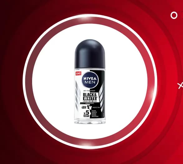 رول ضد تعریق مردانه نیوا NIVEA مدل بلک اند وایت 50 میل — تصویر ۳