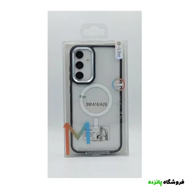 قاب i-like سامسونگ A16 شفاف لنز کربن – مشکی
