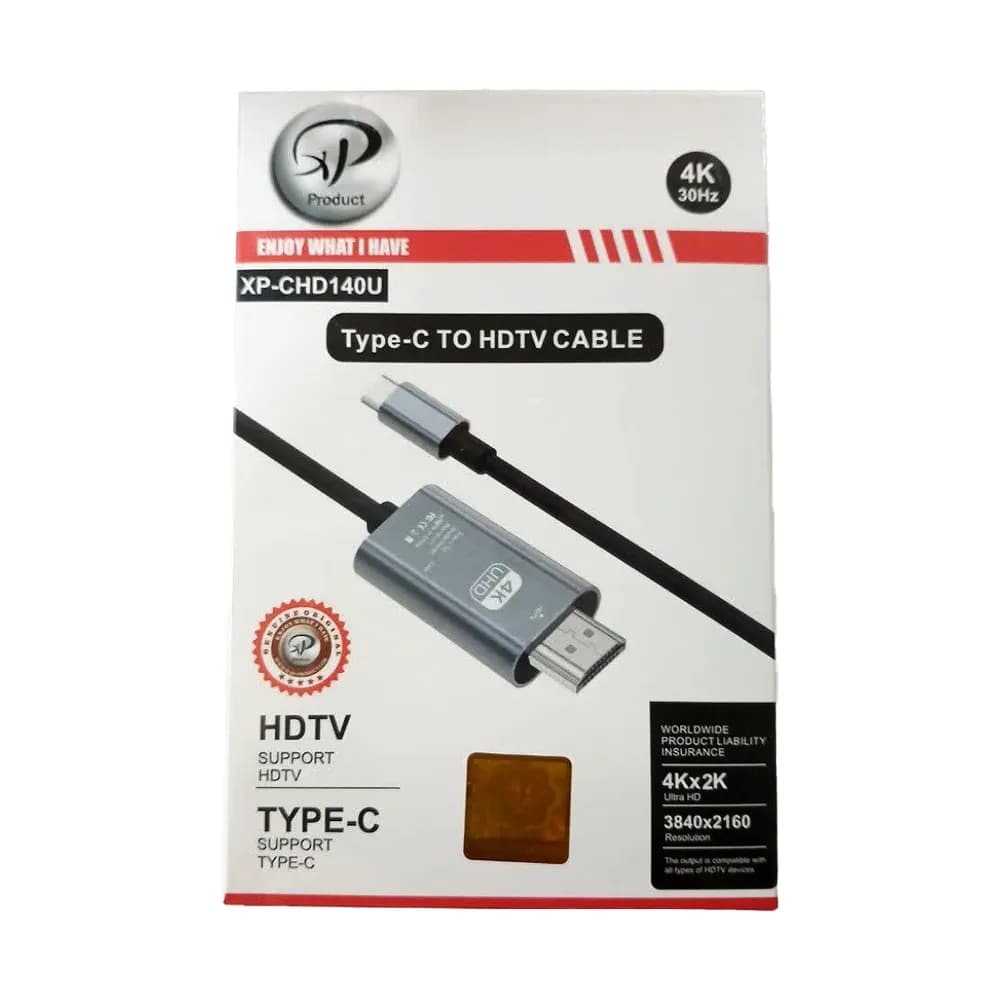 کابل مبدل Type-c به HDMI مدل XP-CHD140U طول 2متر کد 9616 — تصویر ۳