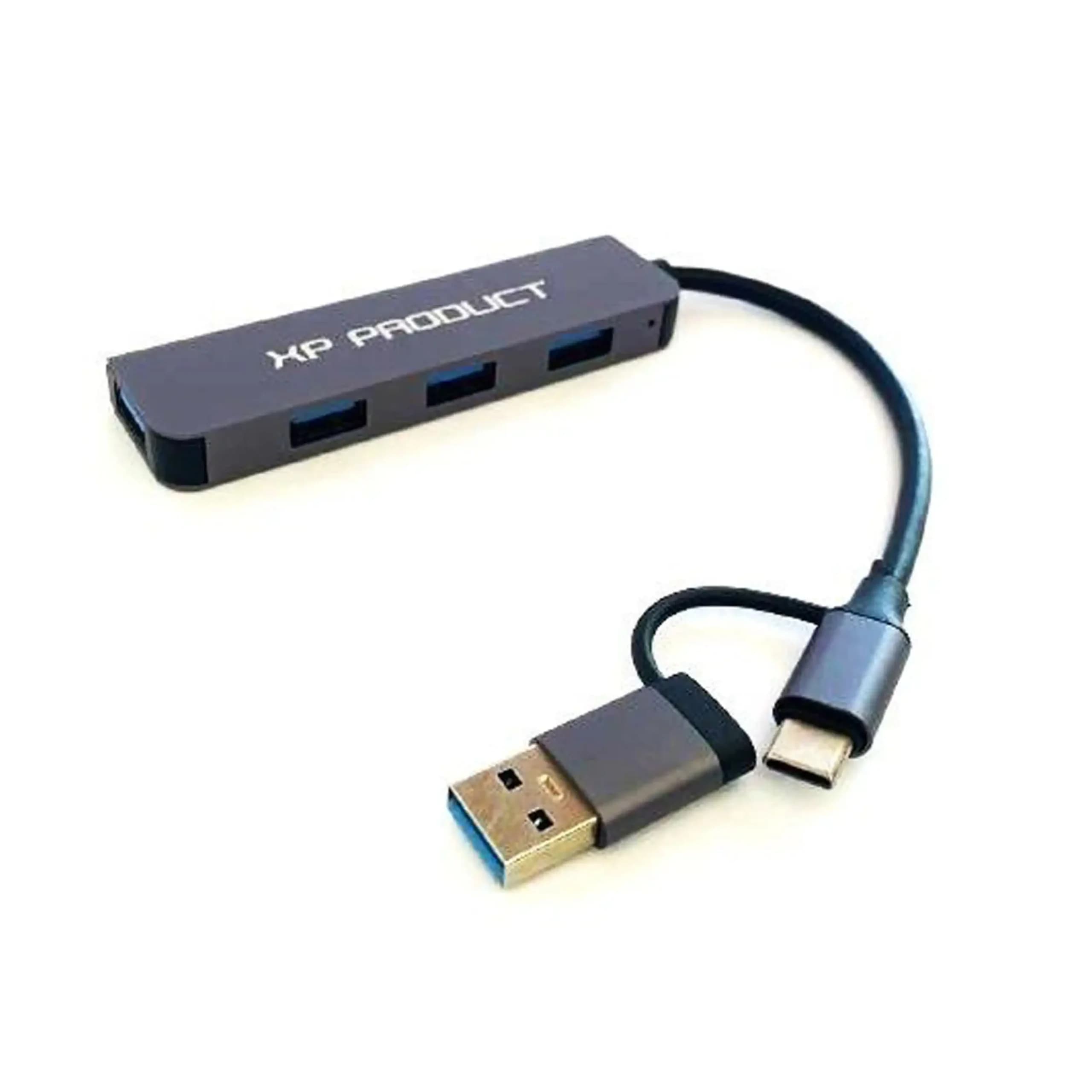هاب 4 پورت USB3.0 و USB2.0 ایکس پی مدل XP-H829U کد 9613