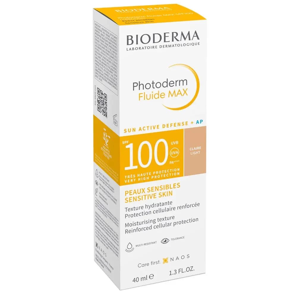 فلوئید ضد آفتاب رنگی بایودرما مدل Photoderm Max با SPF100 رنگ Light حجم 40 میل — تصویر ۲